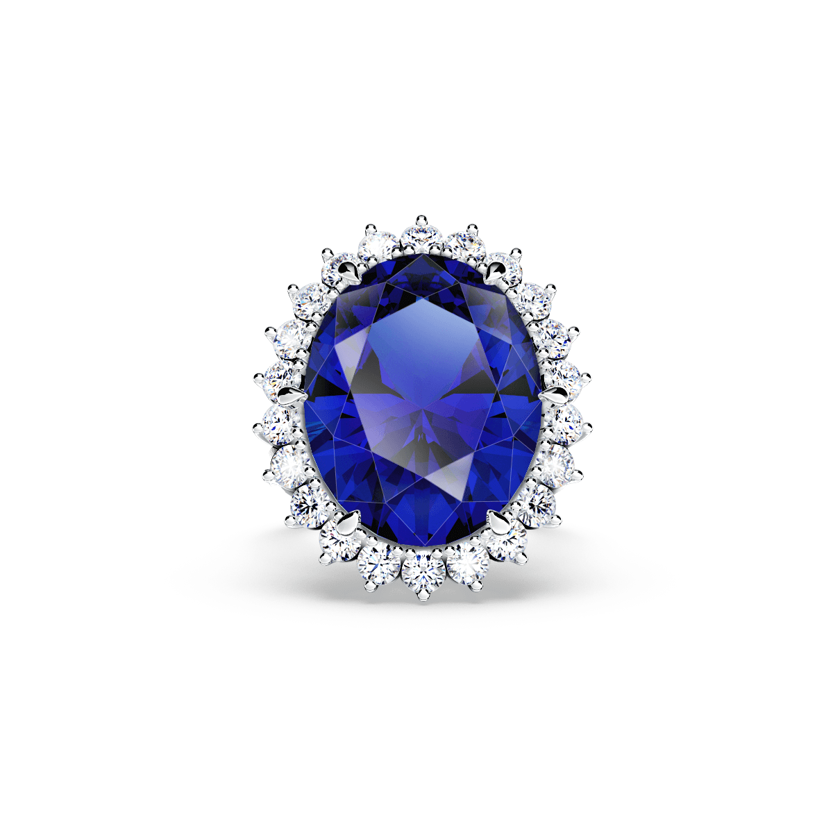 Royal Tanzanite and Diamond Ring