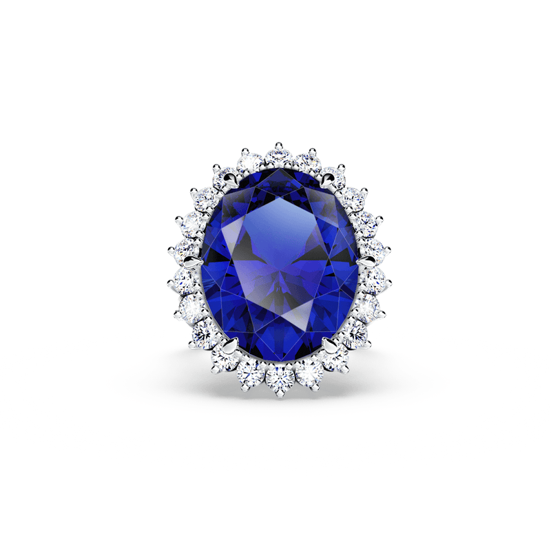Royal Tanzanite and Diamond Ring