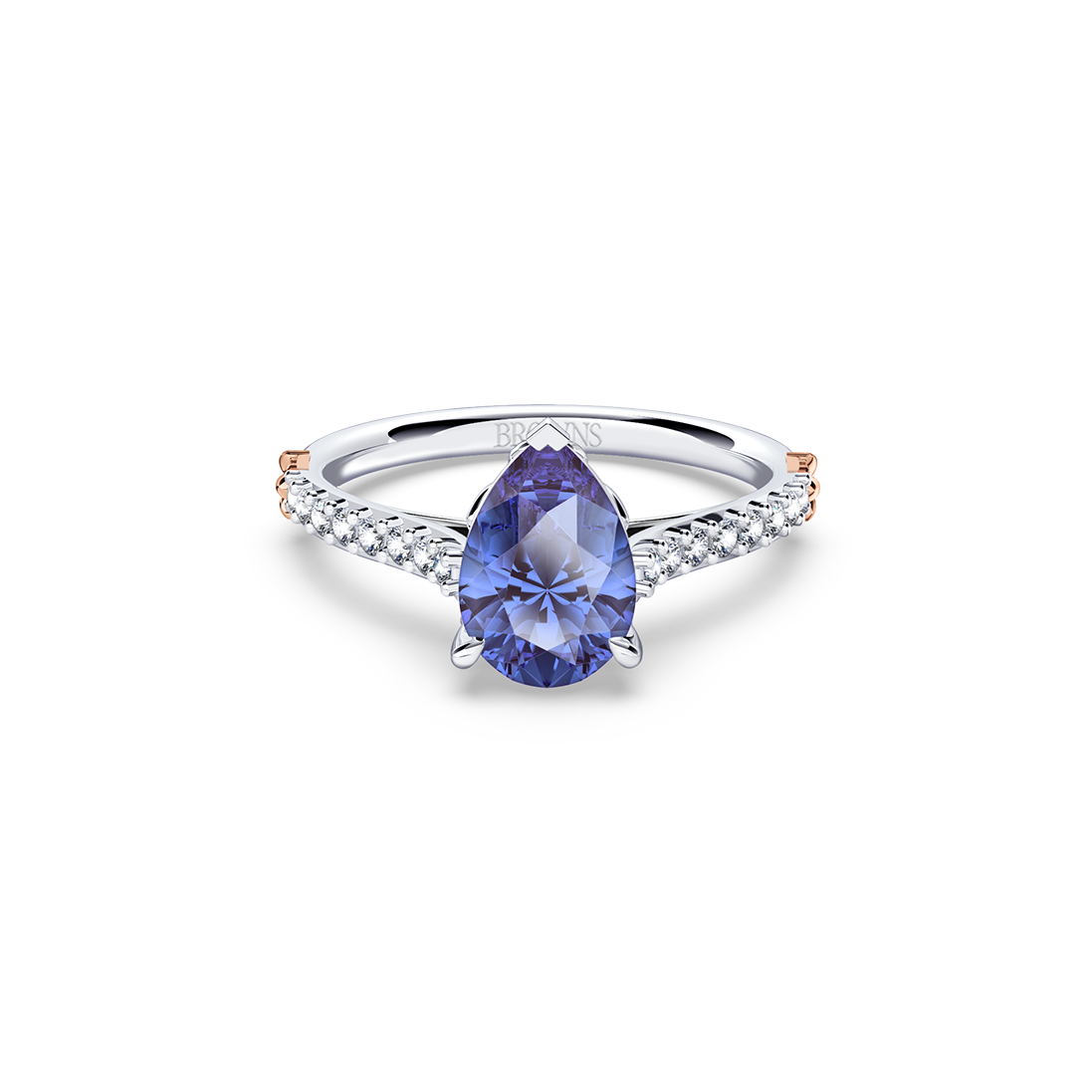 Royal Tanzanite and Diamond Ring