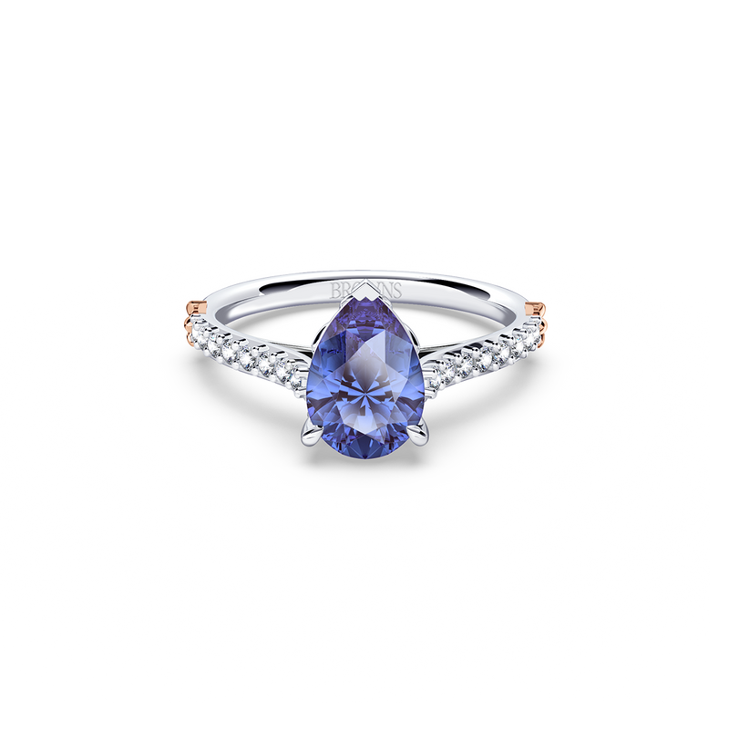 Royal Tanzanite and Diamond Ring
