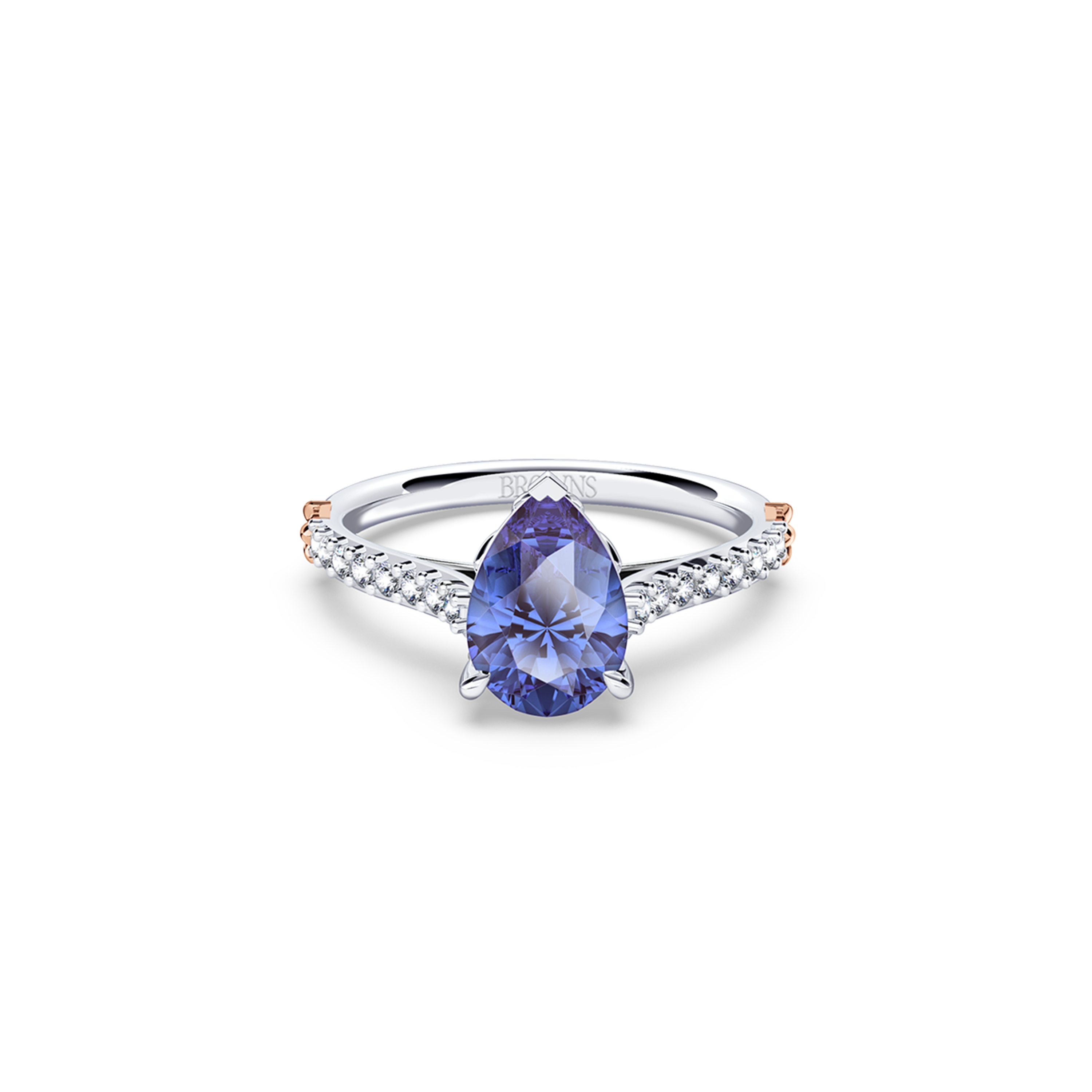 Royal Tanzanite and Diamond Ring