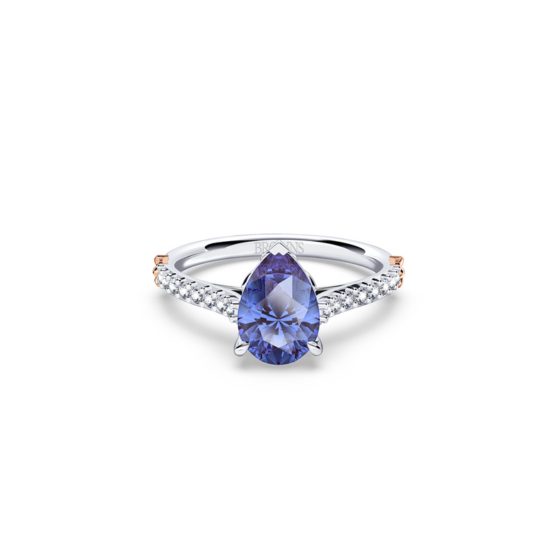 Royal Tanzanite and Diamond Ring