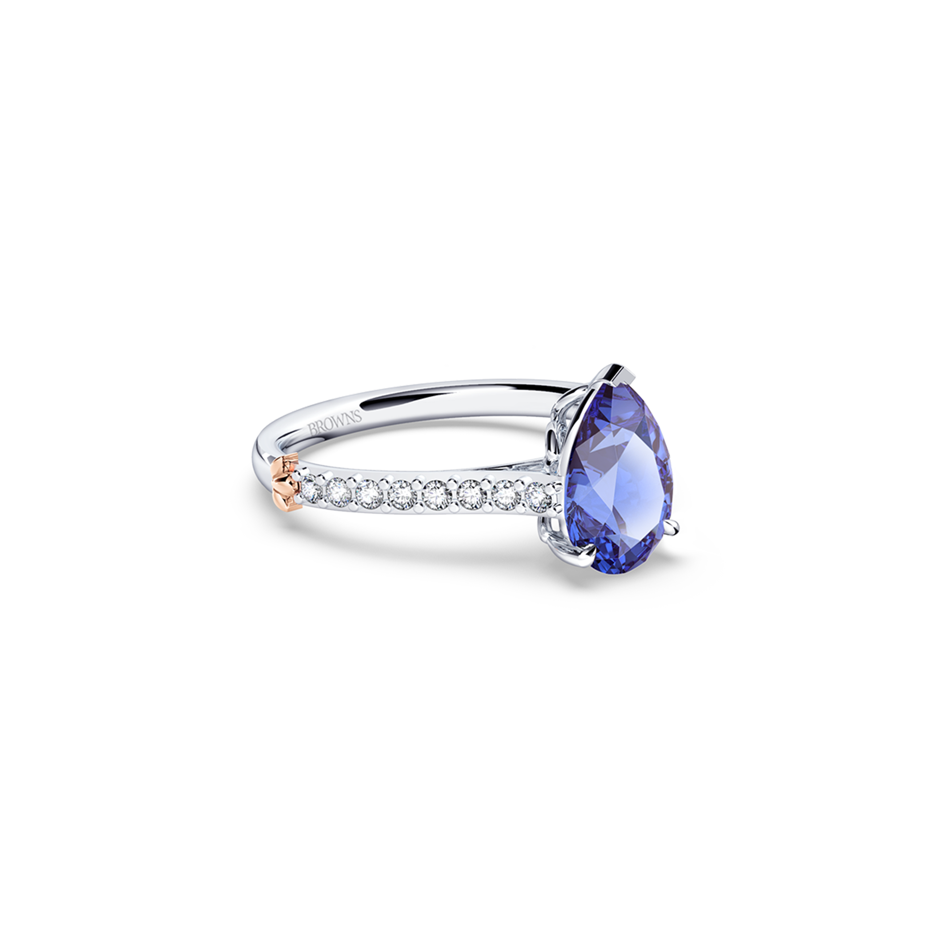 Royal Tanzanite and Diamond Ring
