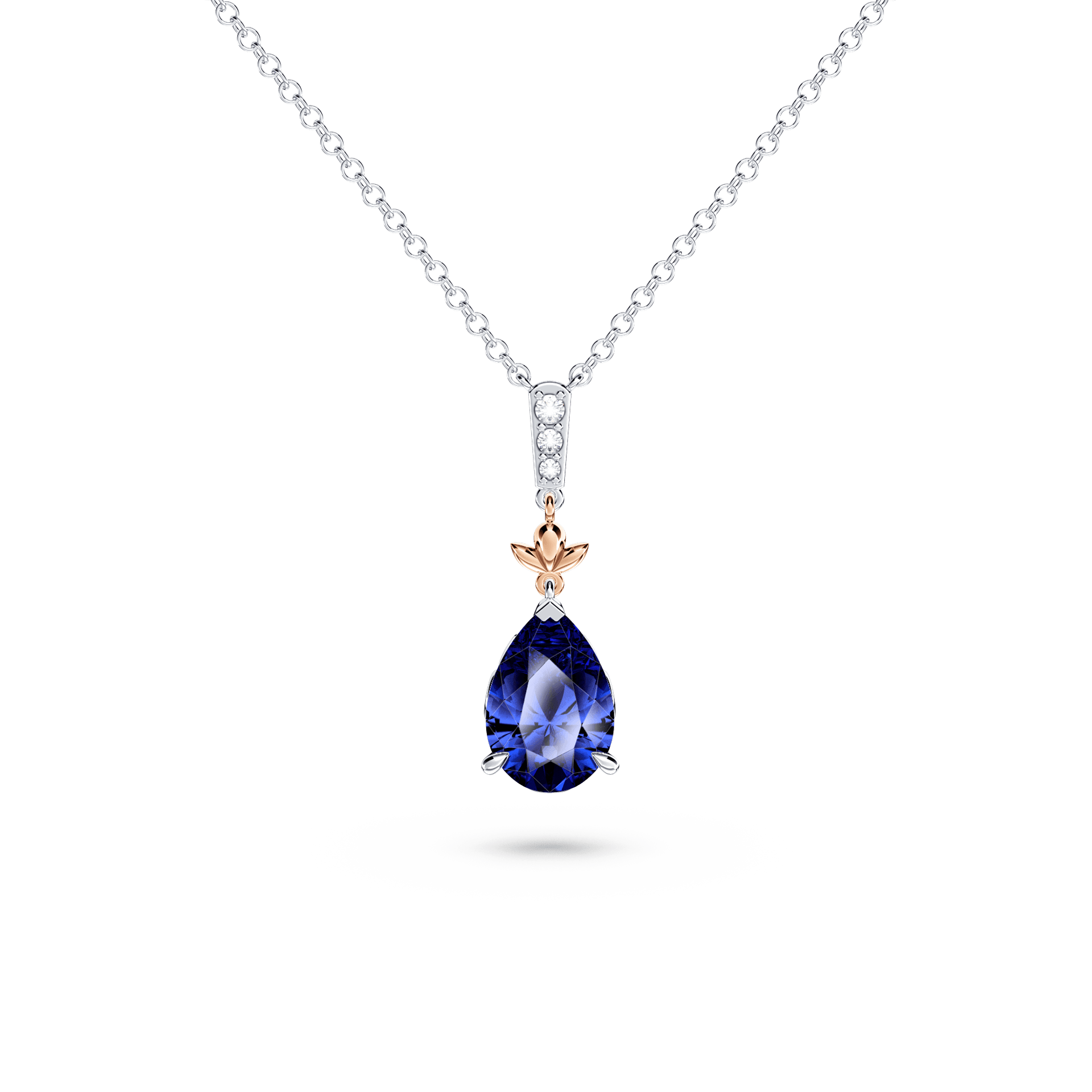 Royal Tanzanite and Diamond Necklace