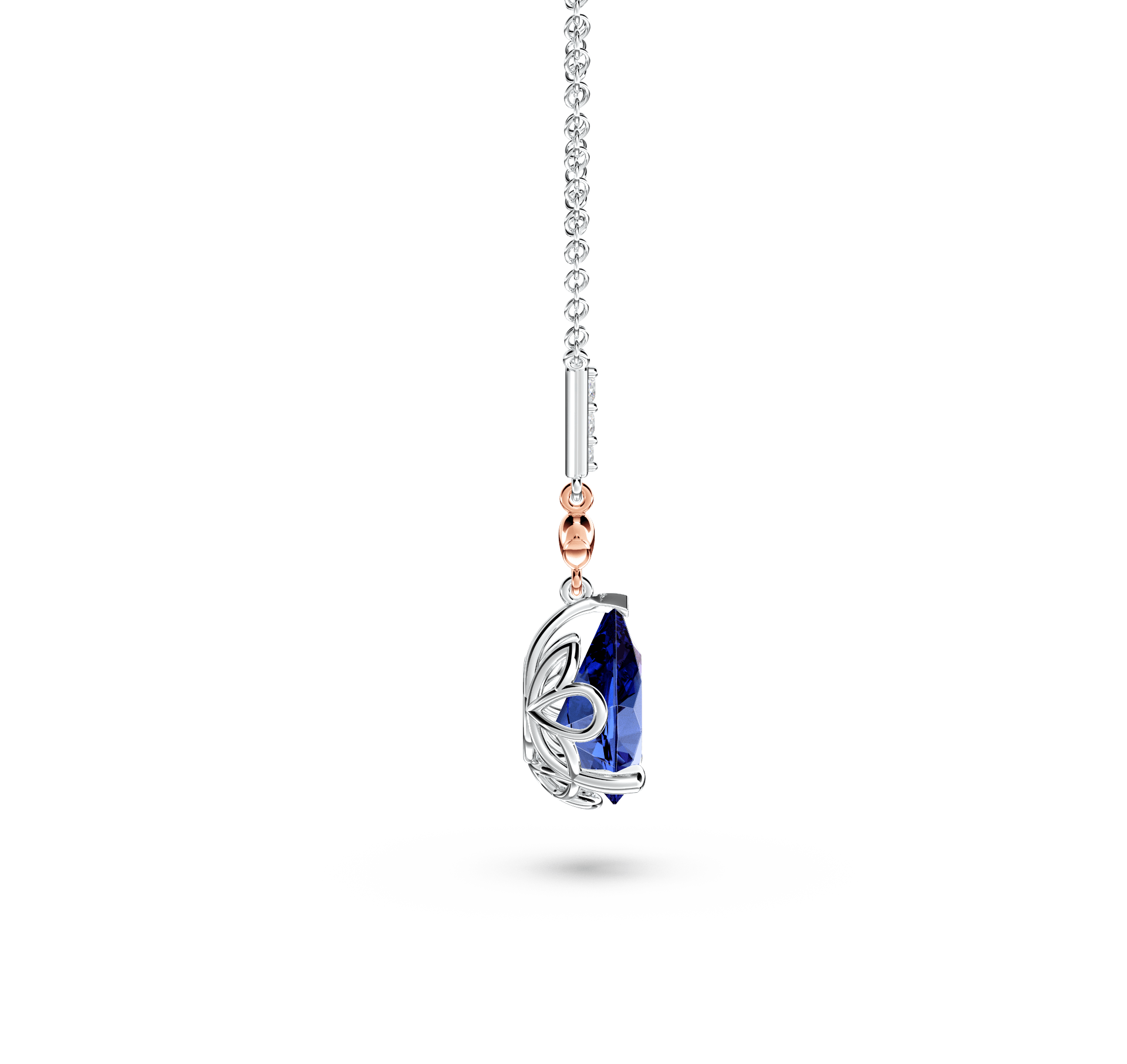 Royal Tanzanite and Diamond Necklace