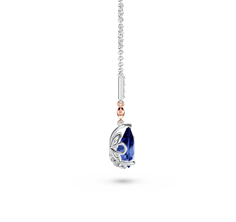 Royal Tanzanite and Diamond Necklace