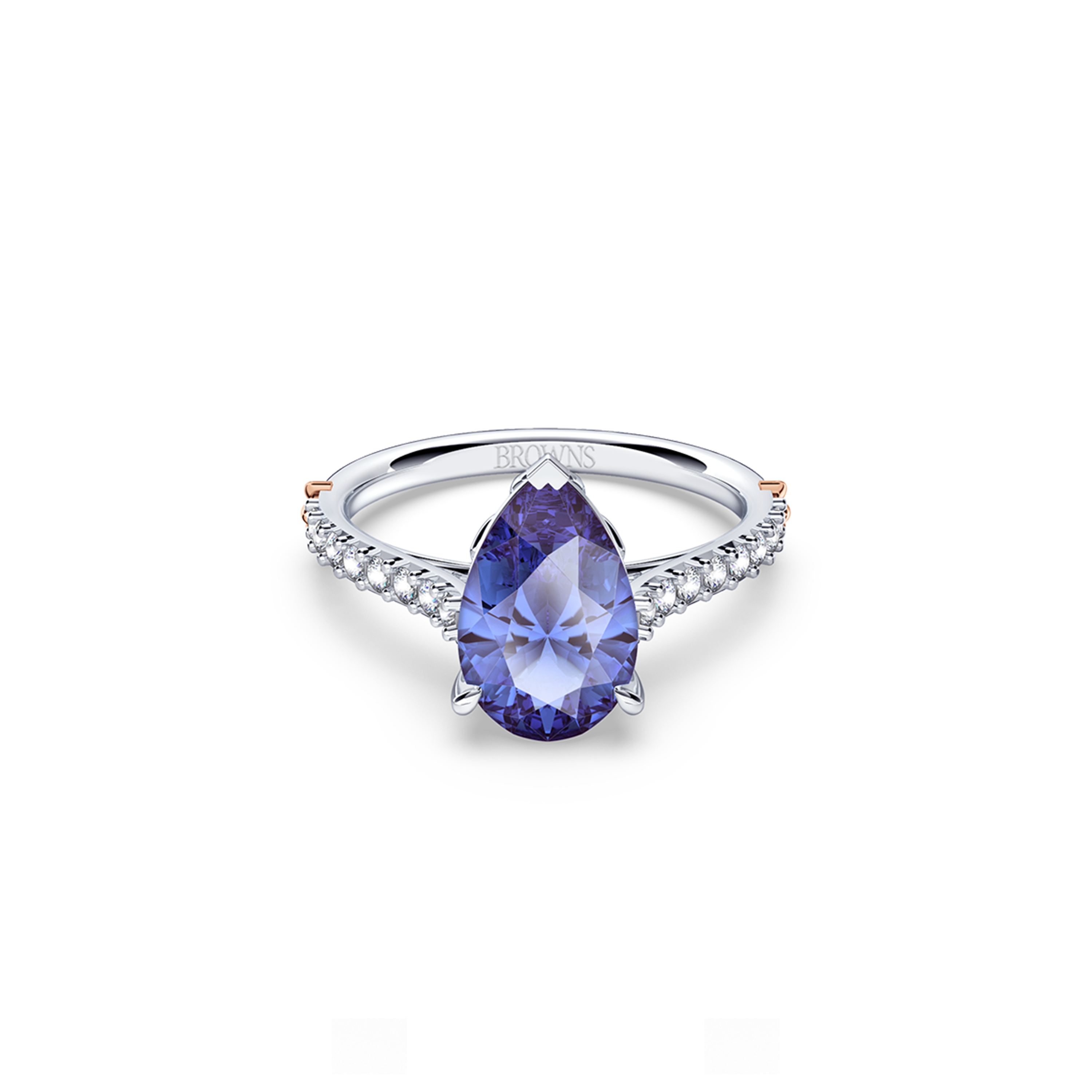 Royal Tanzanite and Diamond Ring