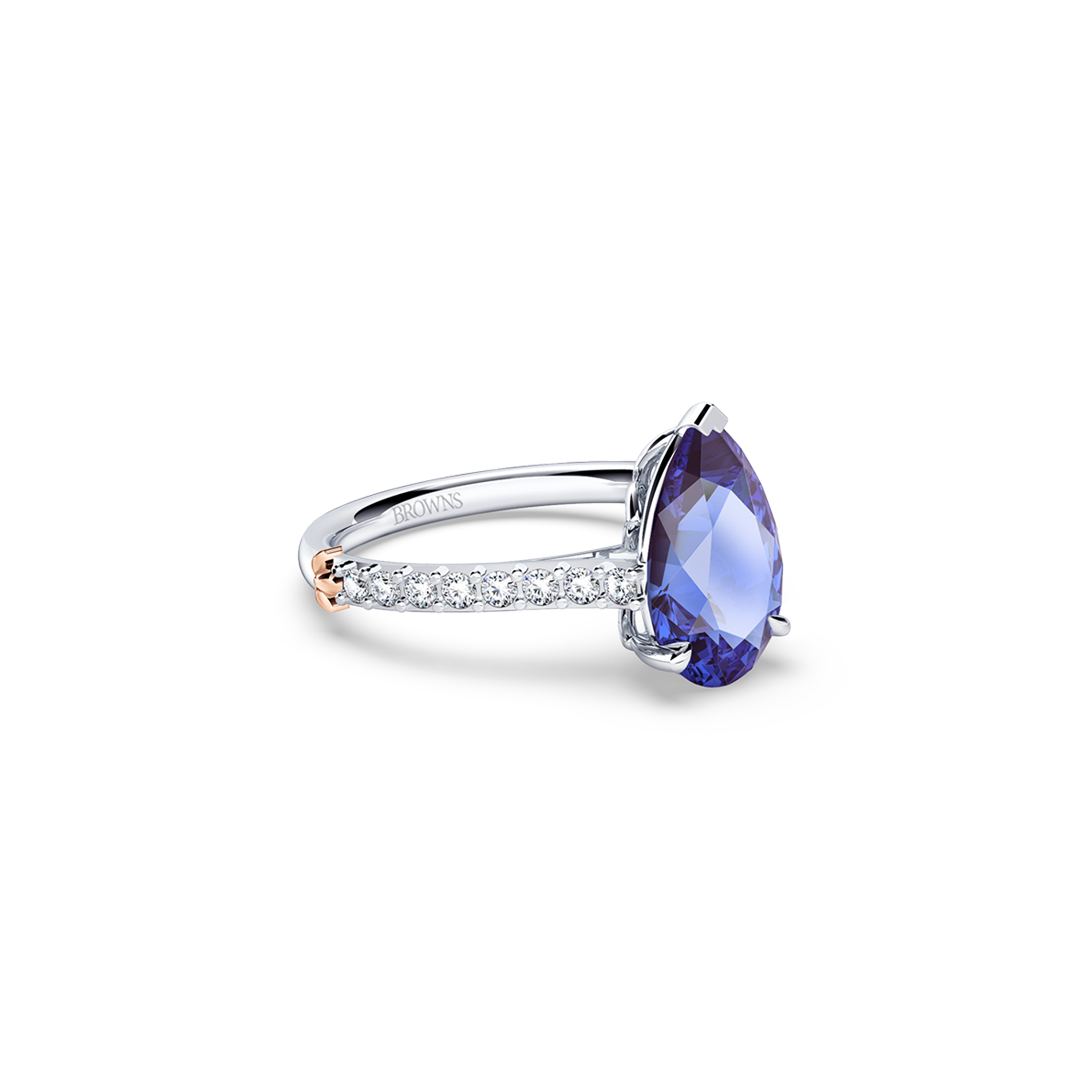 Royal Tanzanite and Diamond Ring
