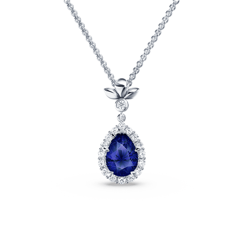 Original Angel Royal Tanzanite and Diamond Necklace