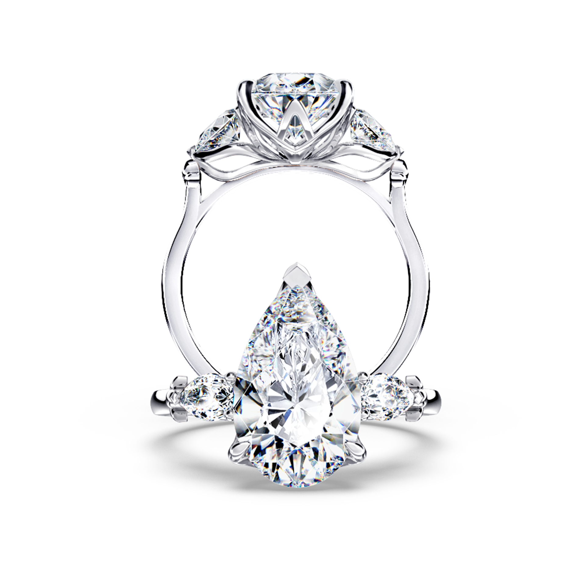 Today and Forever Pear Diamond Ring