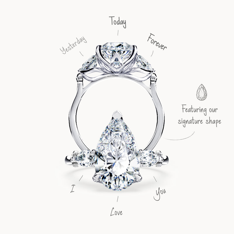 Today and Forever Pear Diamond Ring