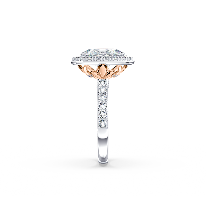 Angel Halo Oval Diamond Ring