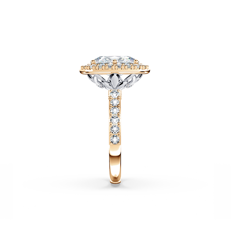 Angel Halo Oval Diamond Ring