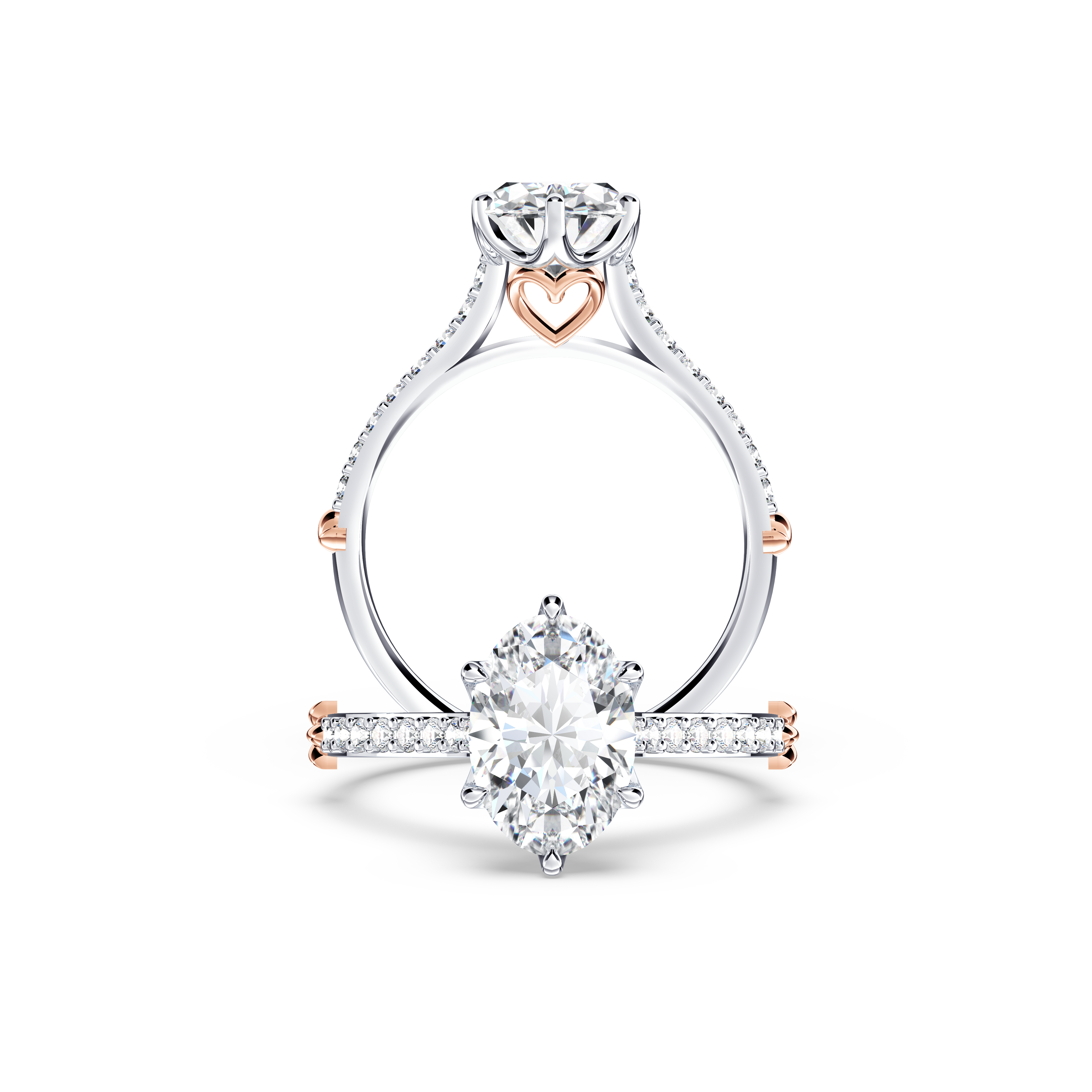 Queen of My Heart Oval Diamond Ring
