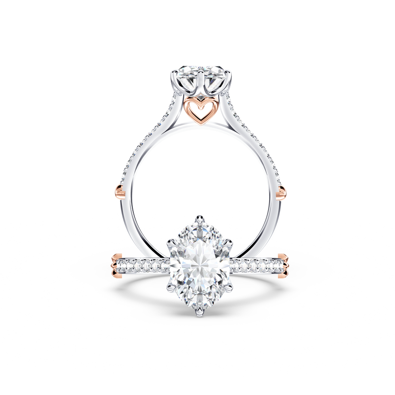 Queen of My Heart Oval Diamond Ring
