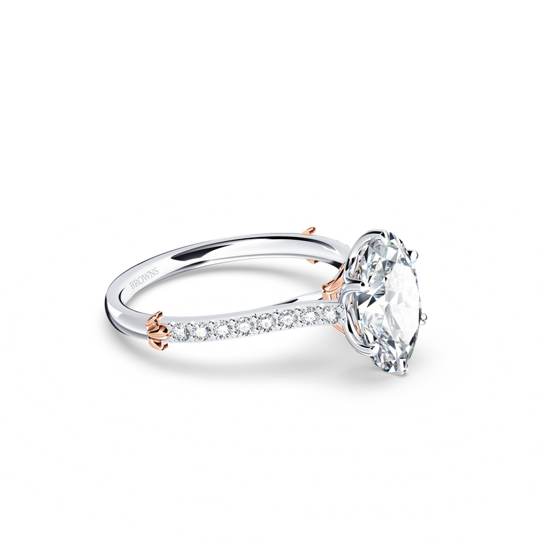 Queen of My Heart Oval Diamond Ring