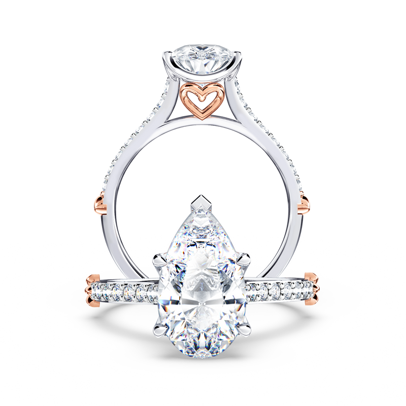 Queen of My Heart Pear Diamond Ring