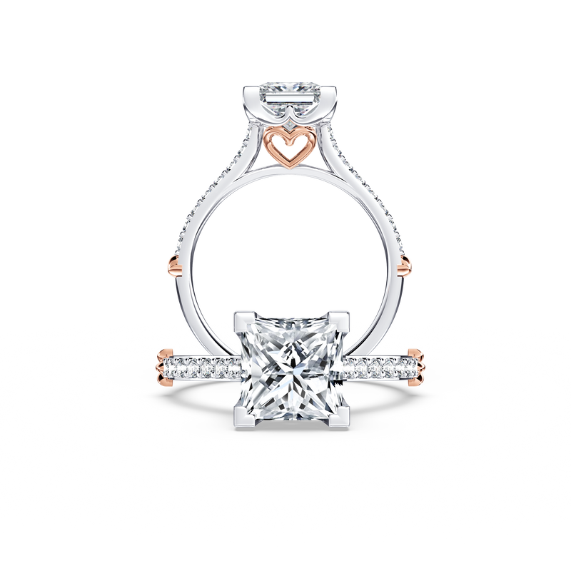 Queen of My Heart Princess Diamond Ring