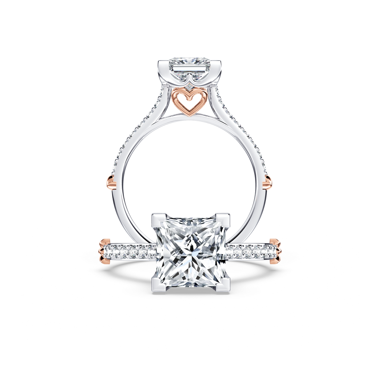 Queen of My Heart Princess Diamond Ring