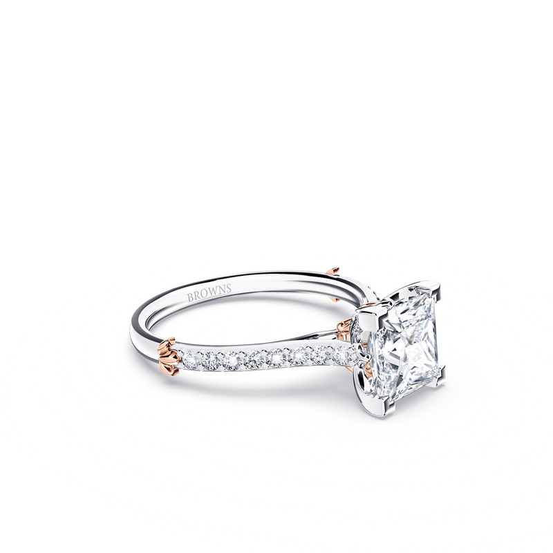 Queen of My Heart Princess Diamond Ring