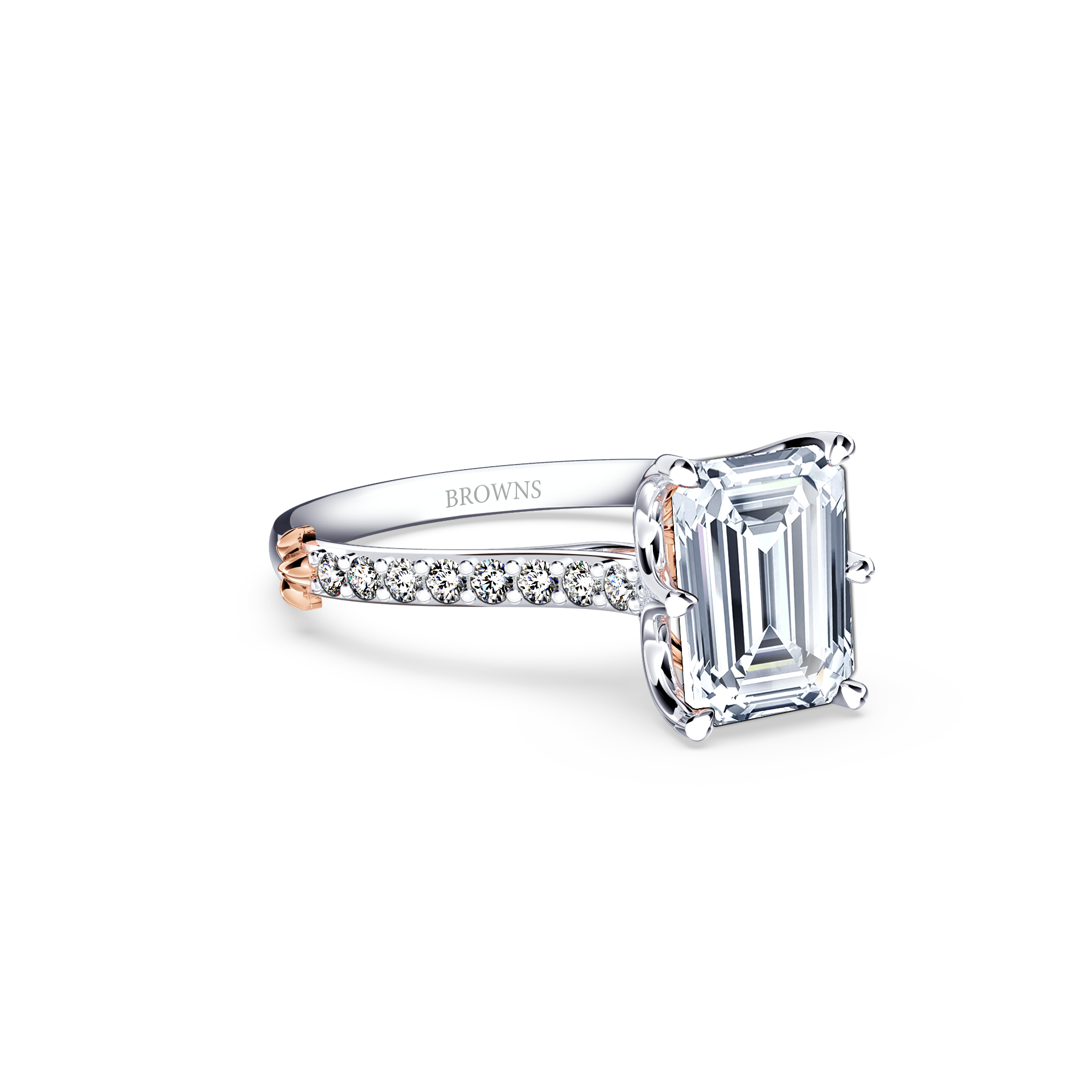 Queen of My Heart Emerald Diamond Ring