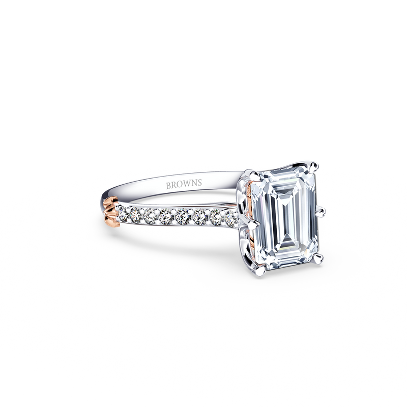 Queen of My Heart Emerald Diamond Ring