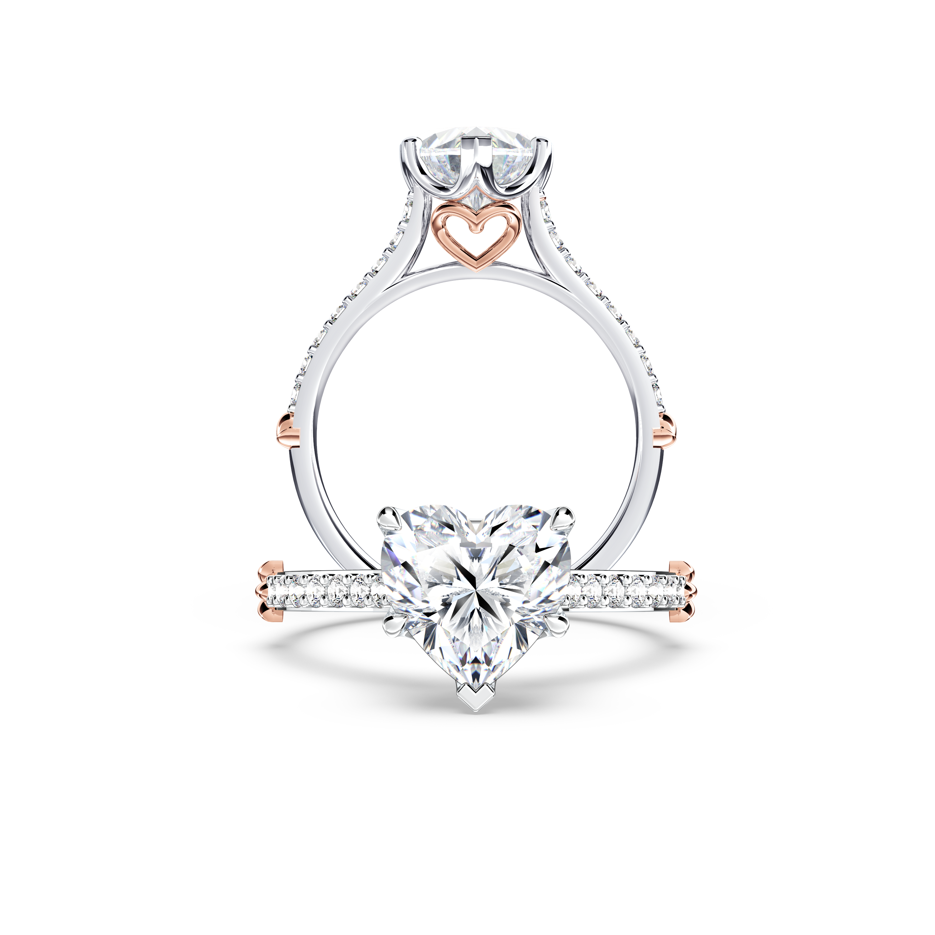 Queen of My Heart Heart Diamond Ring