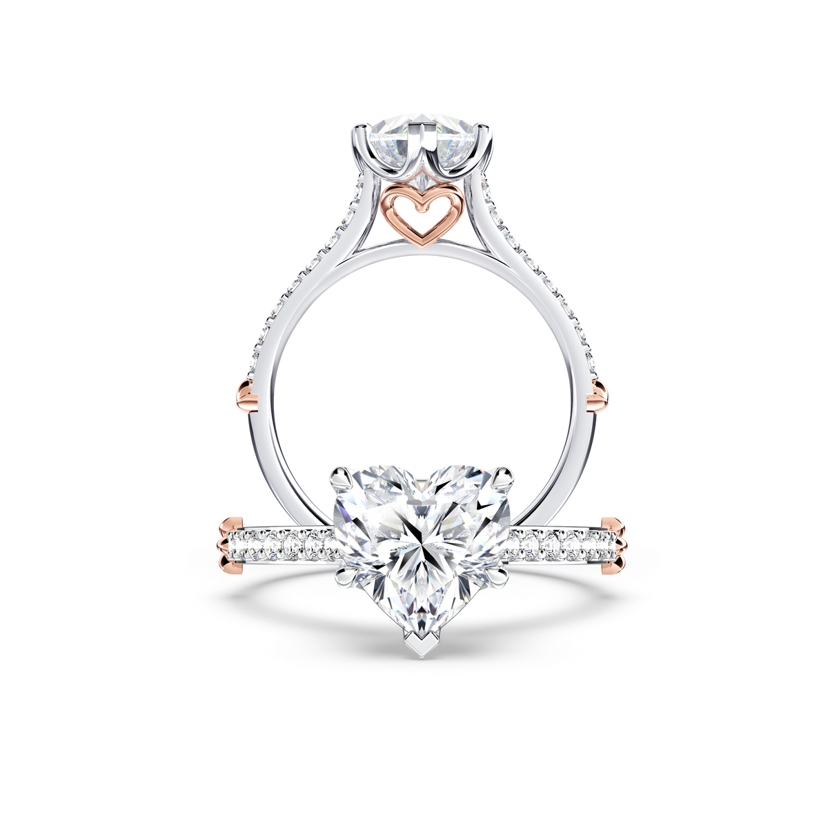Queen of My Heart Heart Diamond Ring