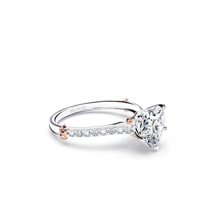 Queen of My Heart Heart Diamond Ring