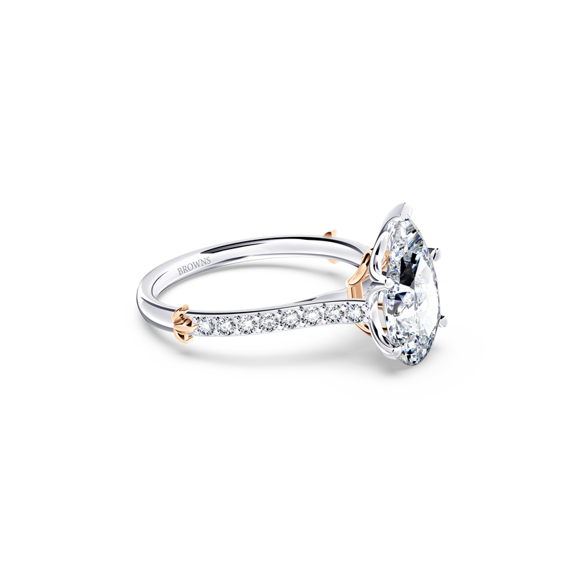 Queen of My Heart Pear Diamond Ring