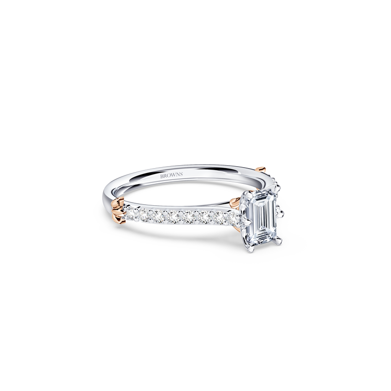 Queen of My Heart Emerald Diamond Ring