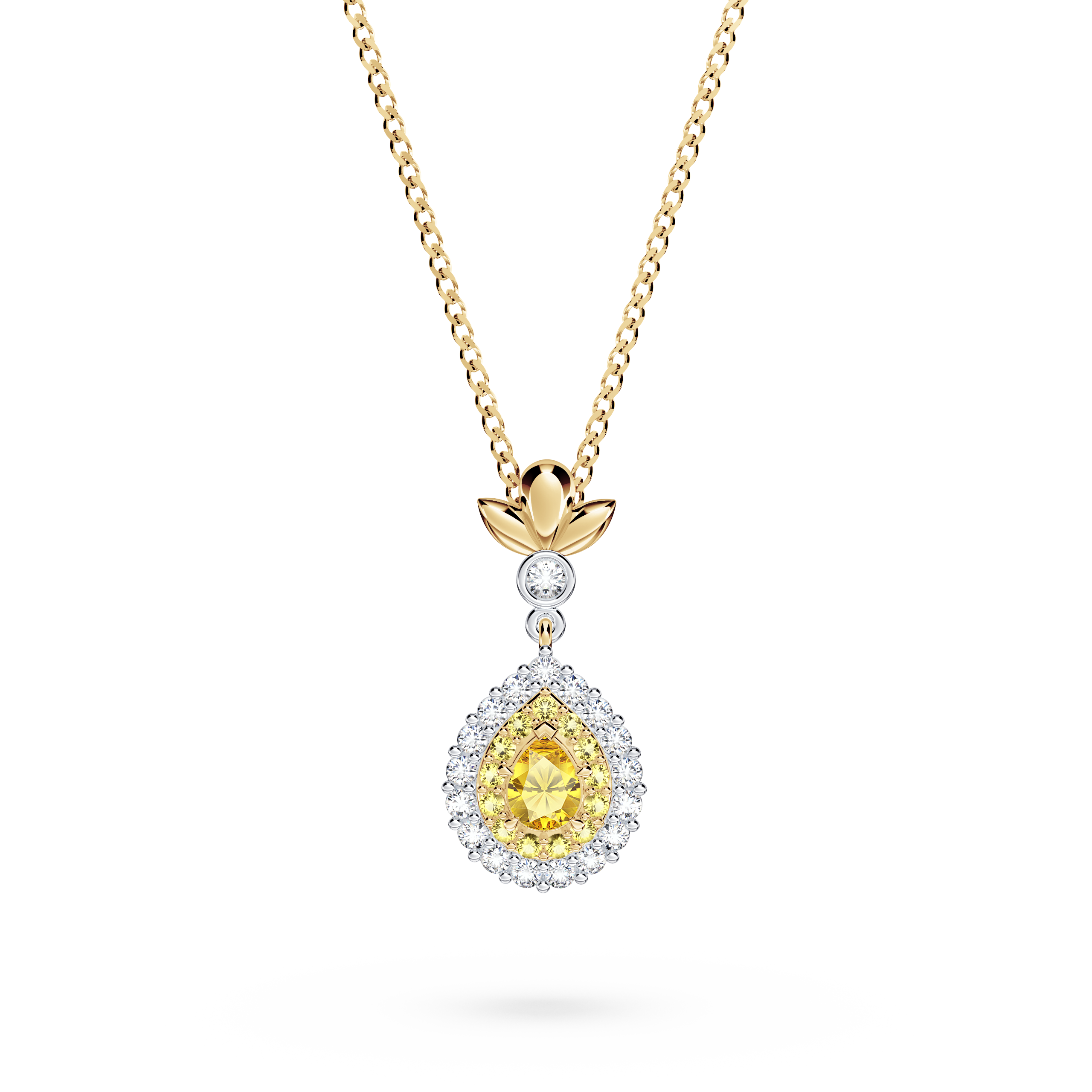 Original Angel Yellow Diamond Necklace