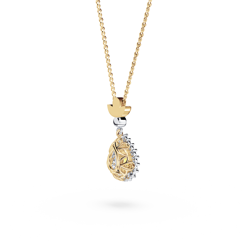 Original Angel Yellow Diamond Necklace