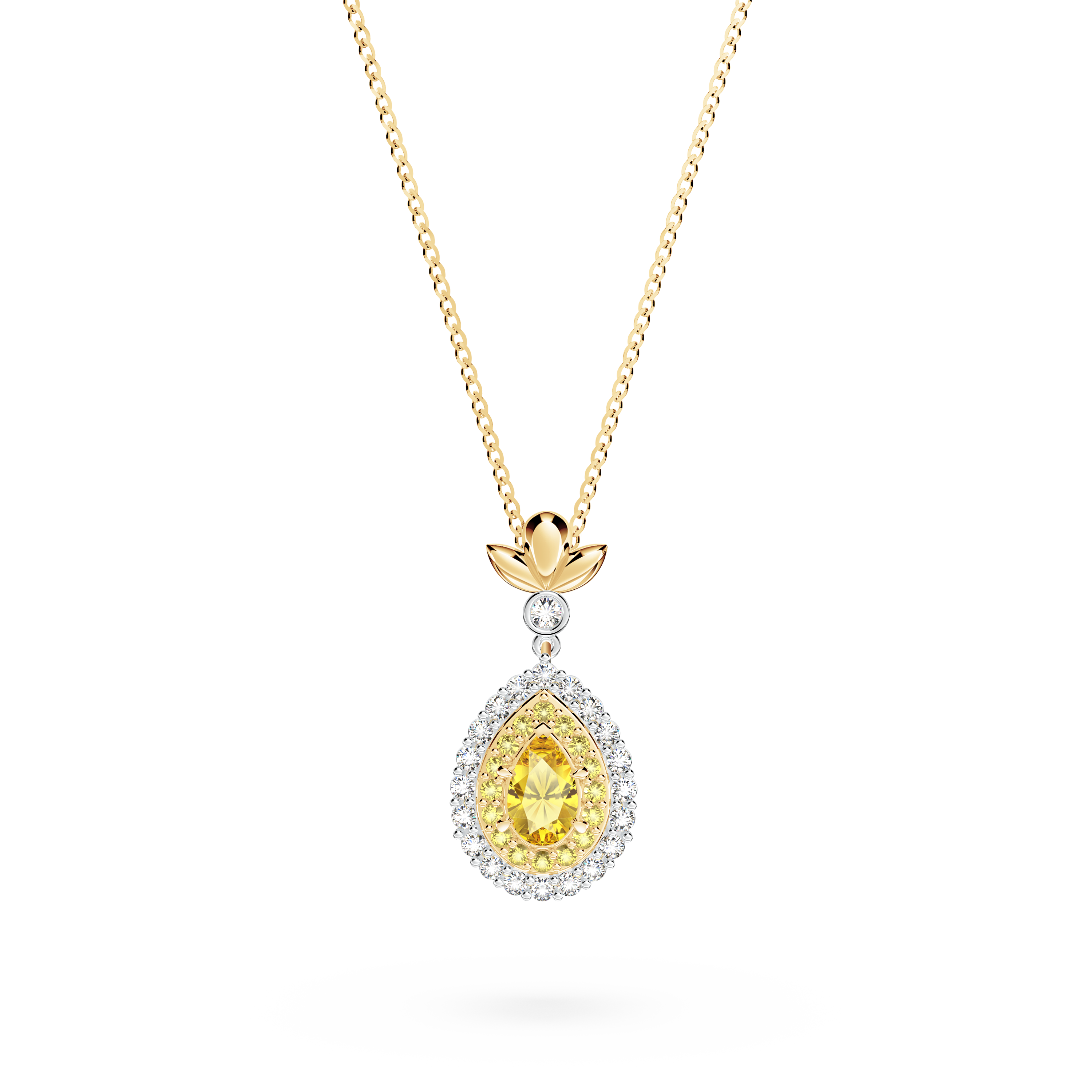 Original Angel Yellow Diamond Necklace