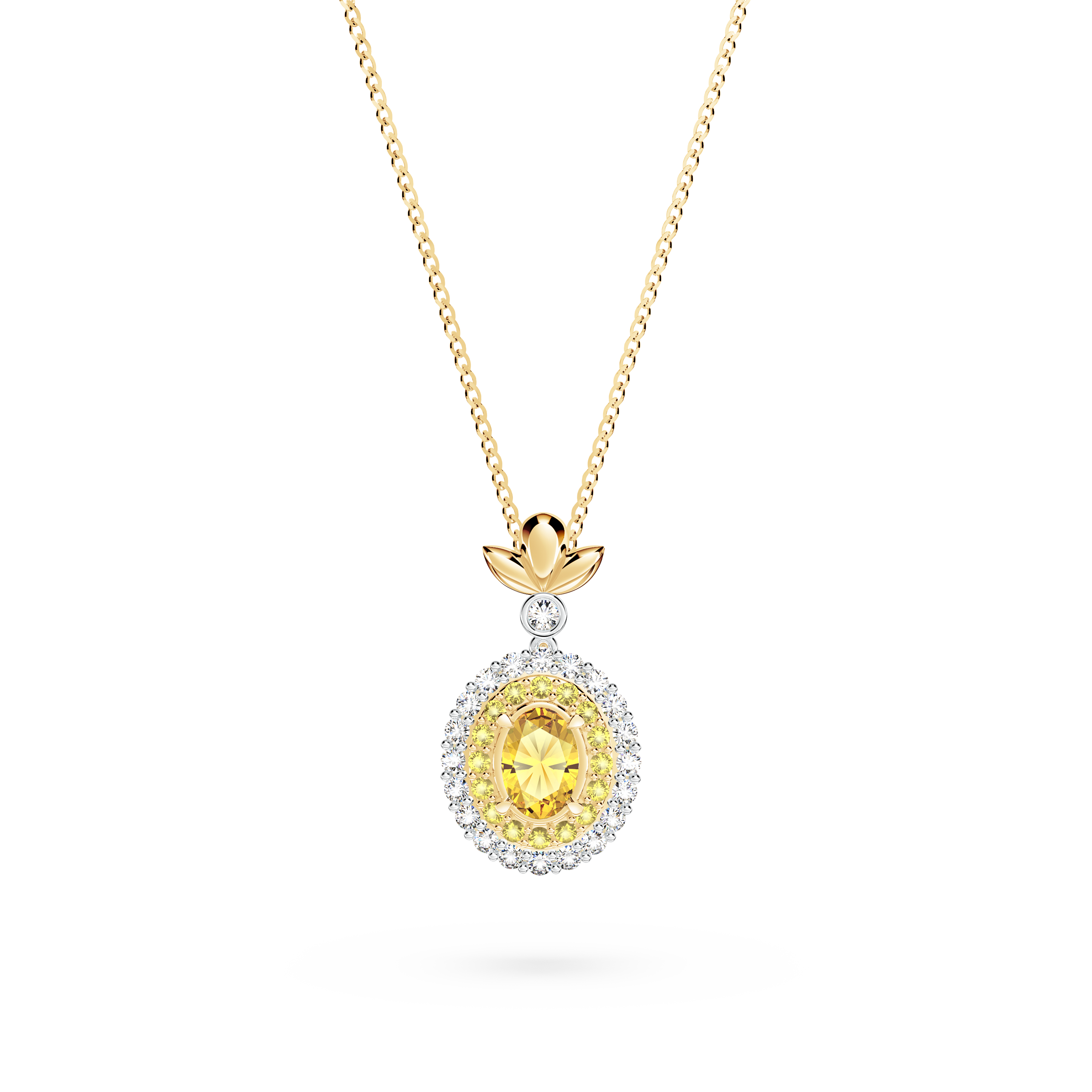 Original Angel Yellow Diamond Necklace
