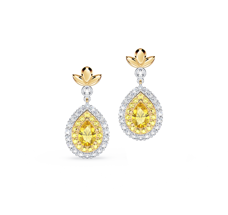 Original Angel Yellow Diamond Earrings