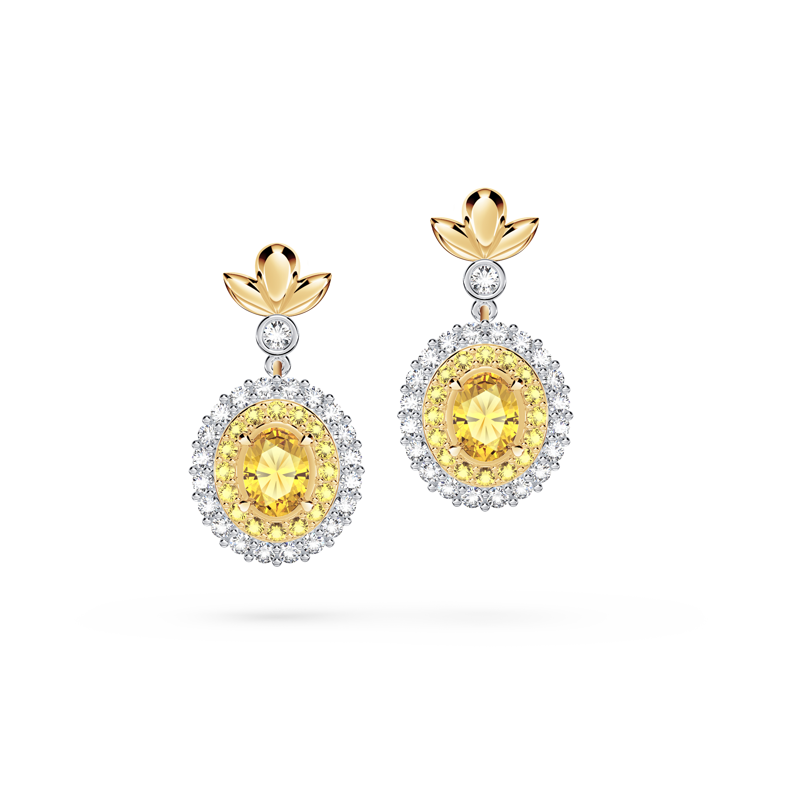 Original Angel Yellow Diamond Earrings