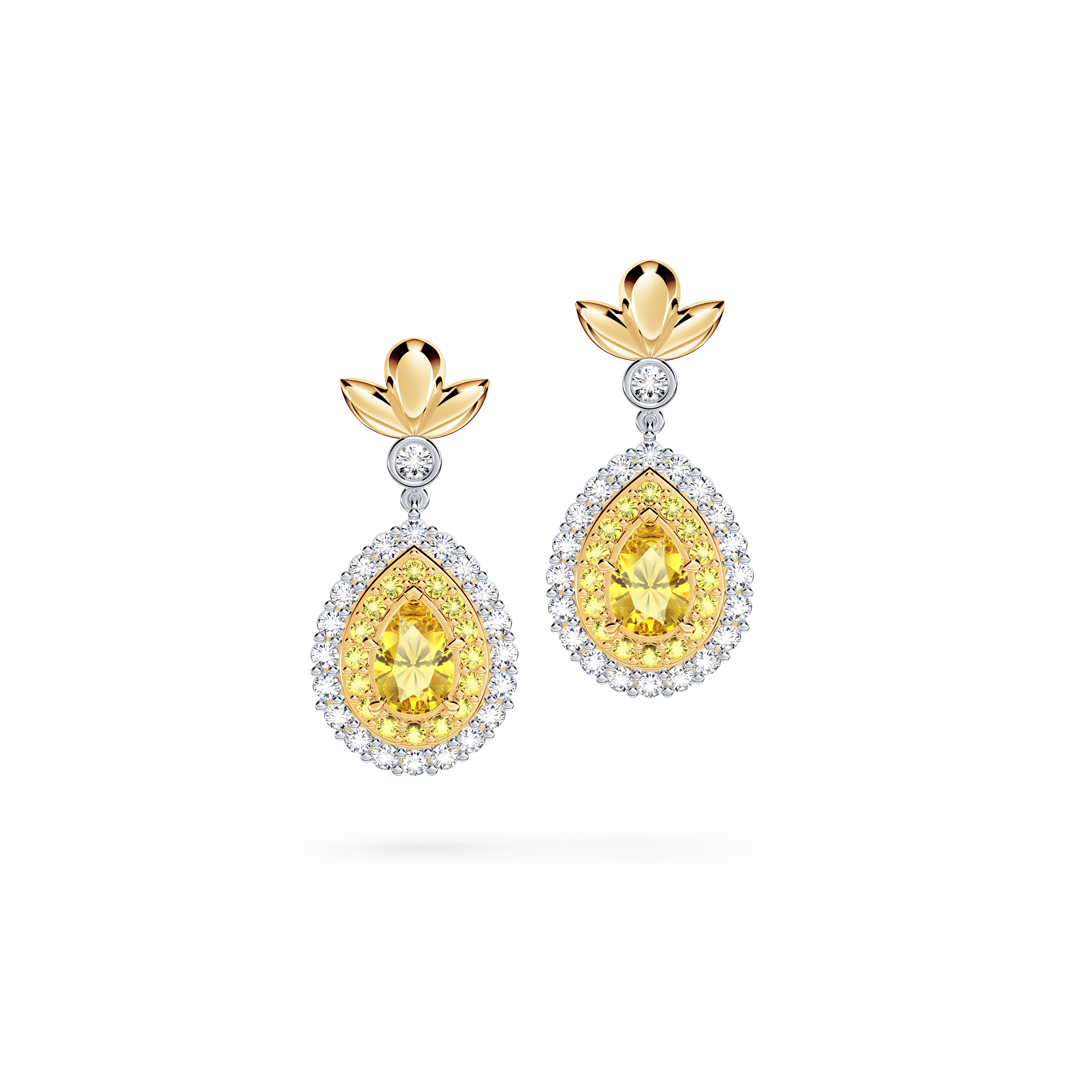 Original Angel Yellow Diamond Earrings