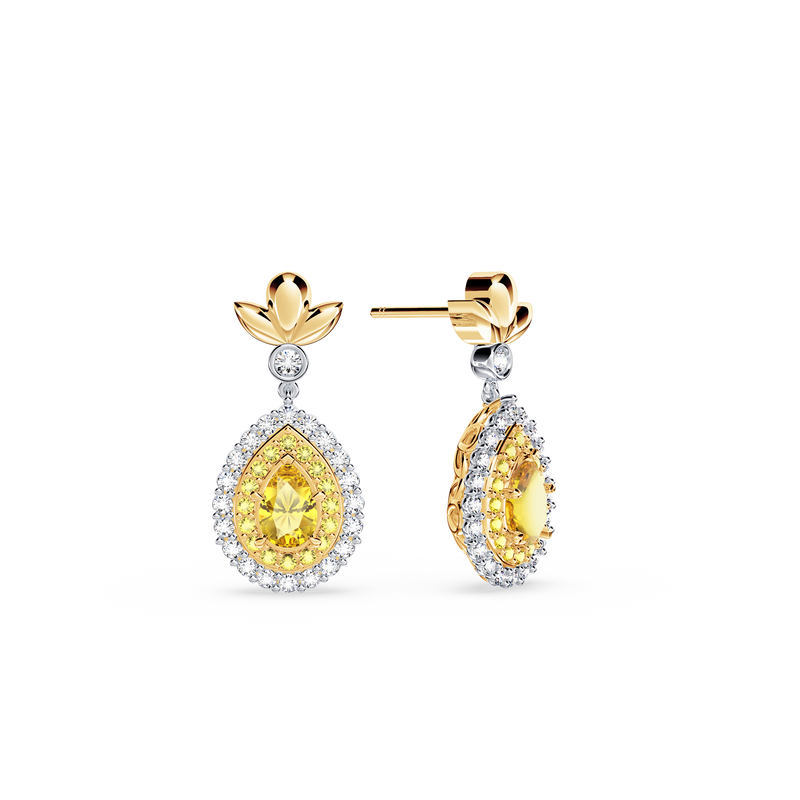 Original Angel Yellow Diamond Earrings