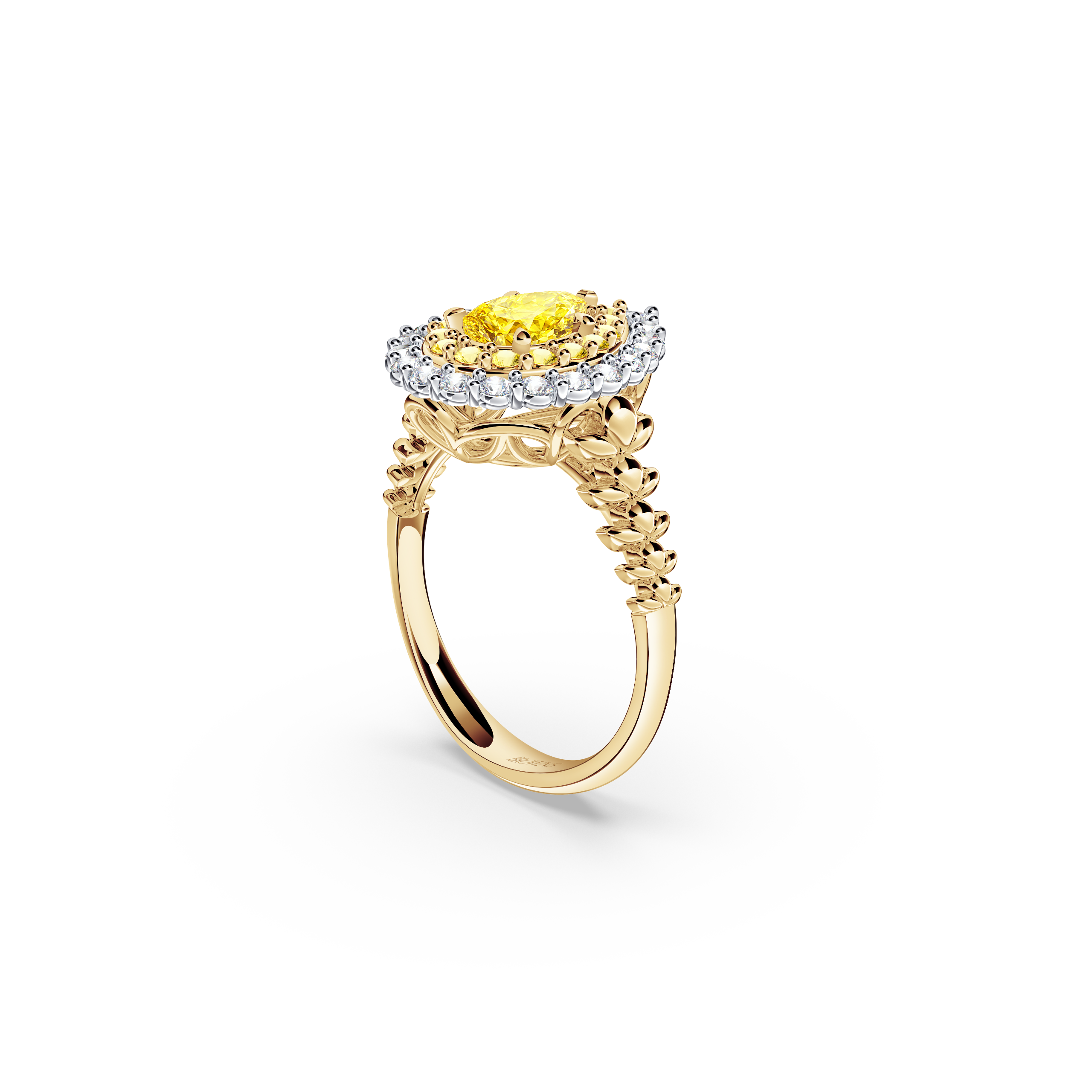 Original Angel Yellow Diamond Ring