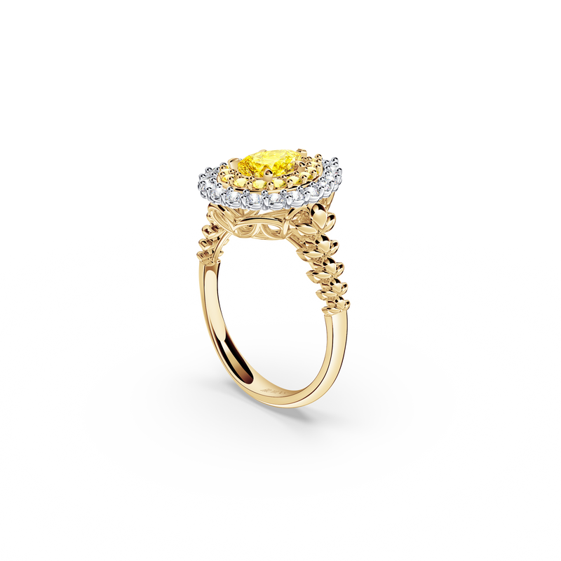 Original Angel Yellow Diamond Ring