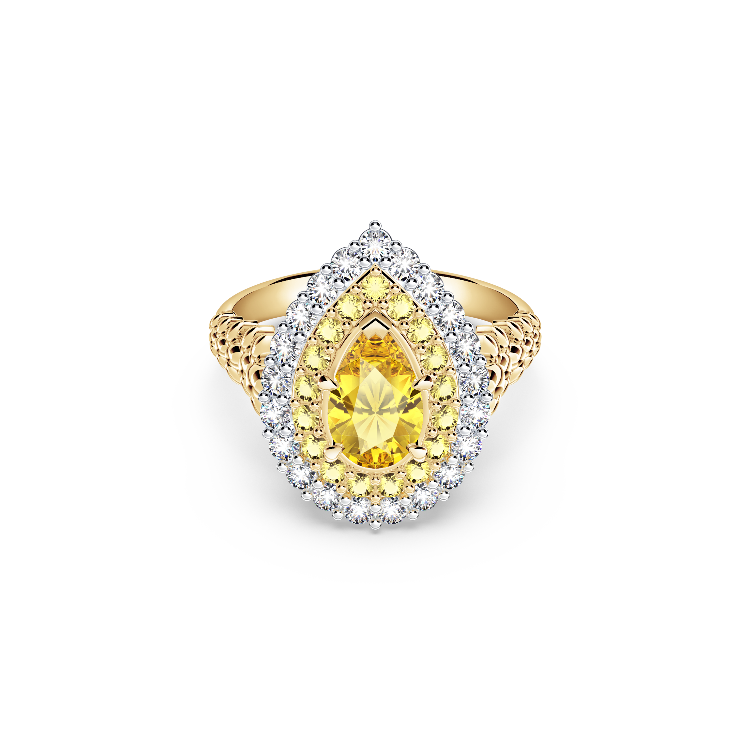 Original Angel Yellow Diamond Ring