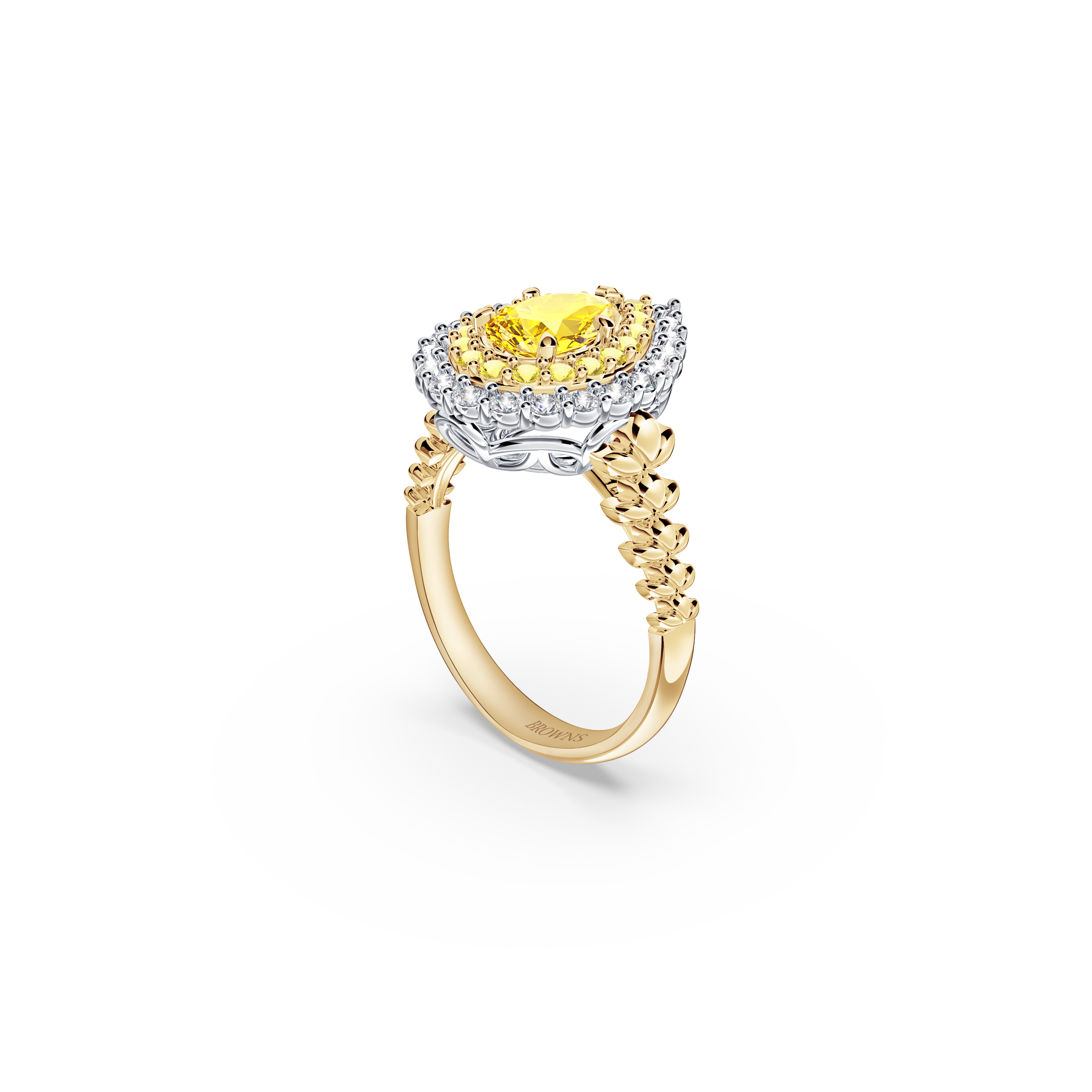 Original Angel Yellow Diamond Ring