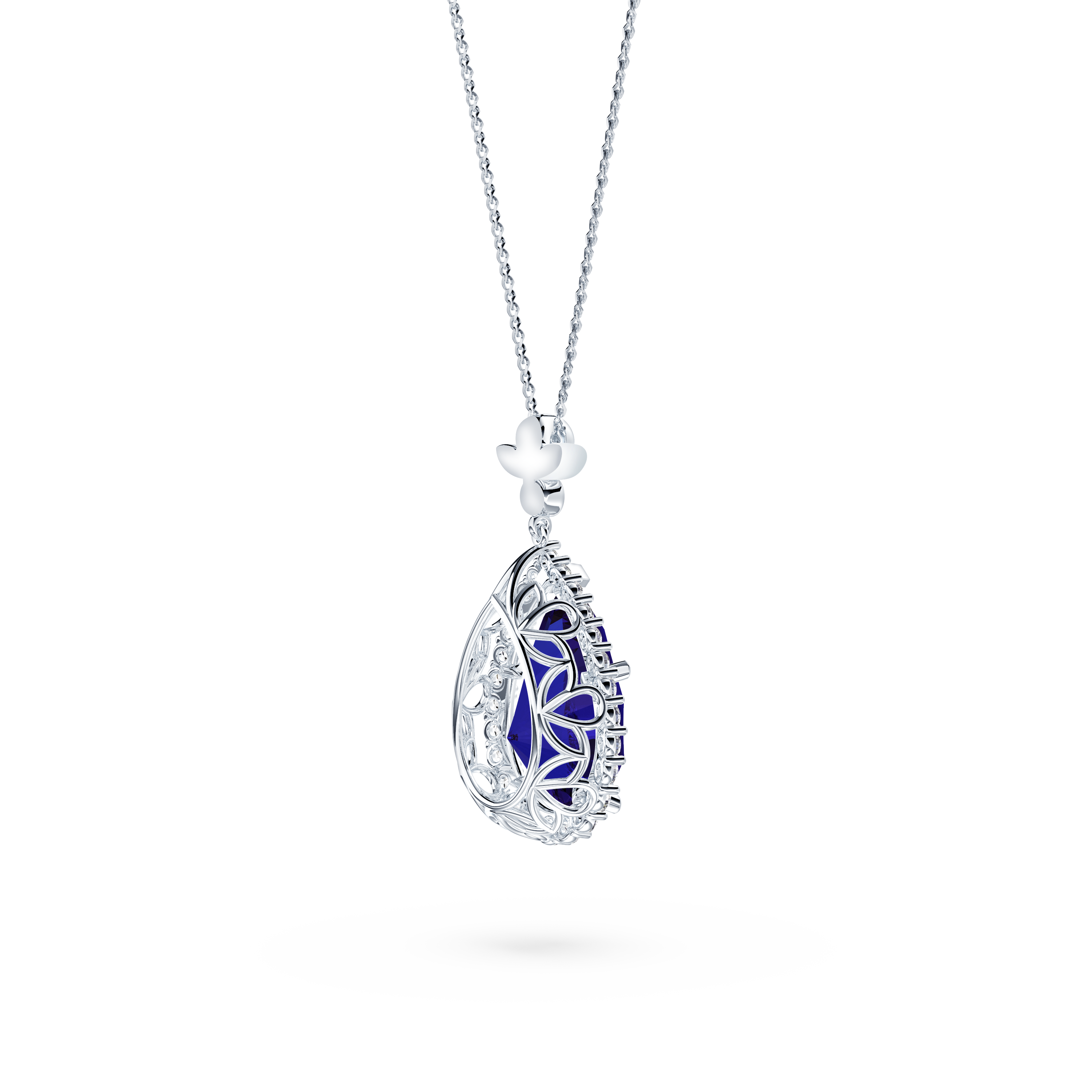 Original Angel Royal Tanzanite and Diamond Necklace