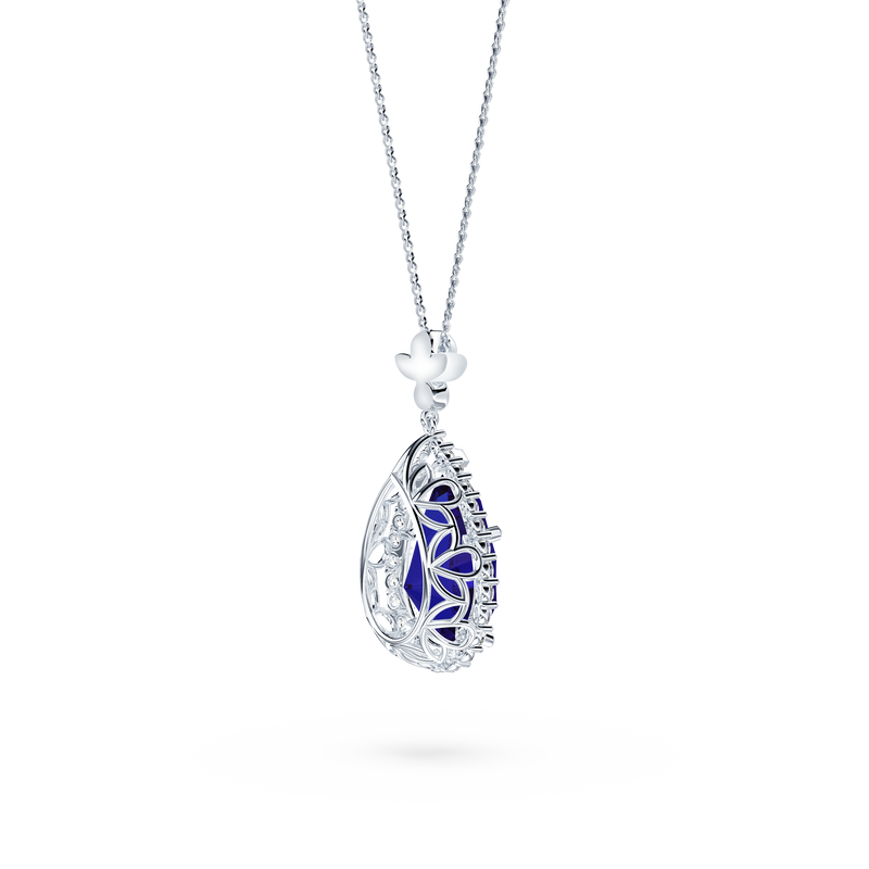 Original Angel Royal Tanzanite and Diamond Necklace