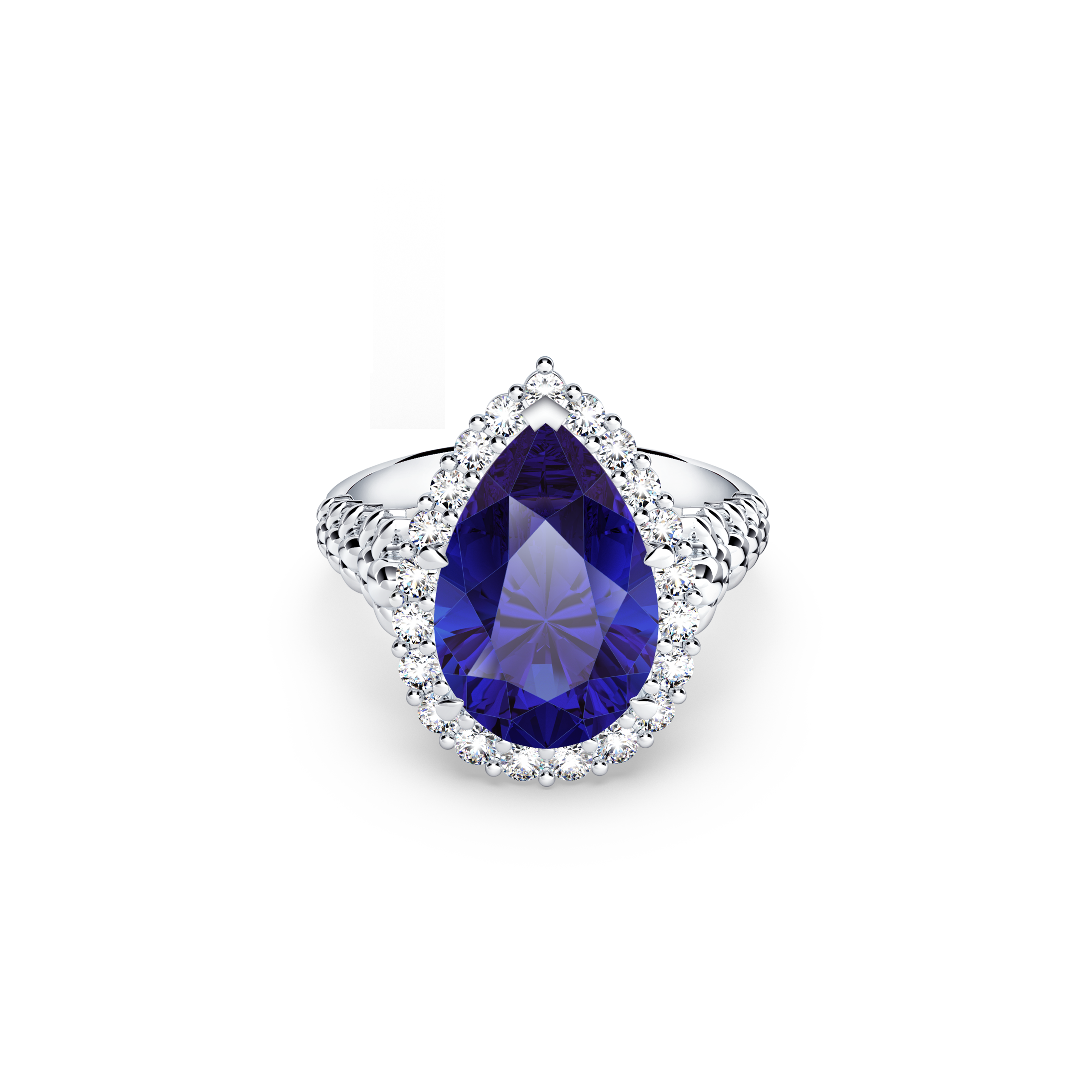 Original Angel Royal Tanzanite and Diamond Ring
