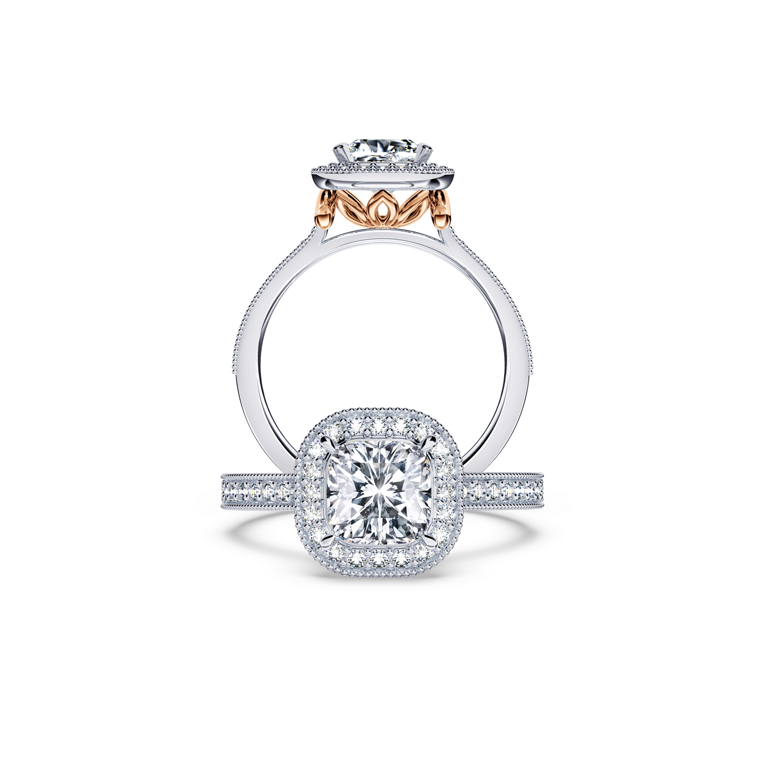Vintage Cushion Diamond Ring