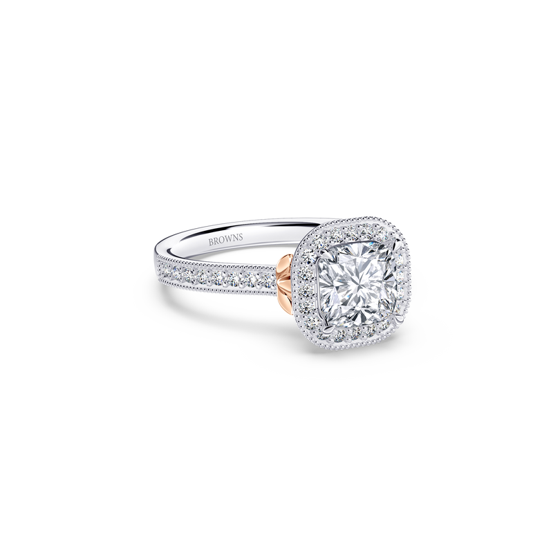 Vintage Cushion Diamond Ring