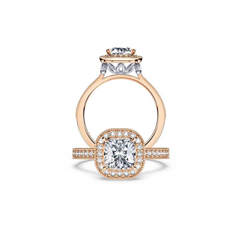 Vintage Cushion Diamond Ring