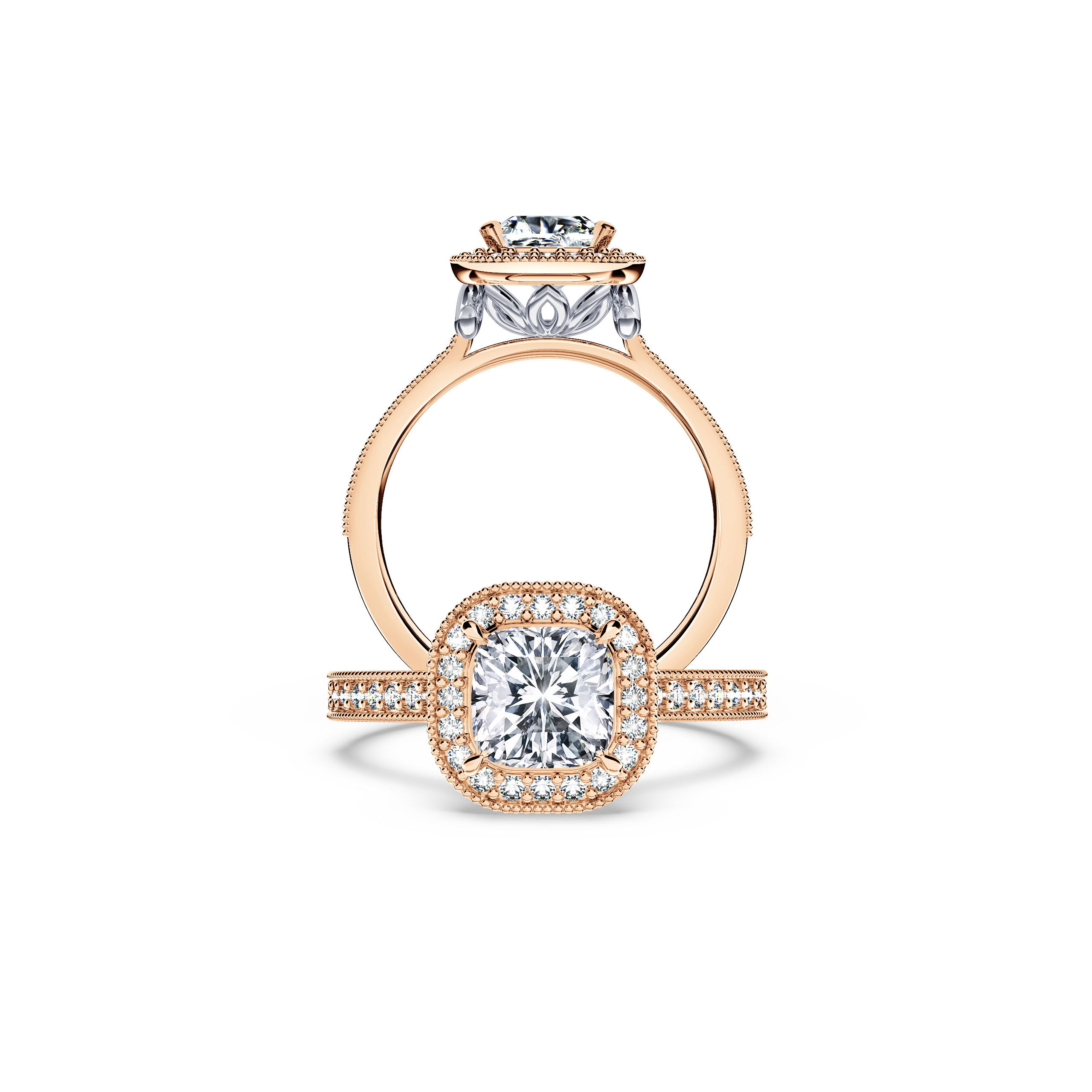 Vintage Cushion Diamond Ring